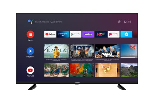 GRUNDIG (55 VOE 72) Fernseher 55 Zoll (139 cm) LED TV, Android TV, 4K UHD, HDR, Dolby Digital, Triple Tuner, Chromecast built-in, Smart TV, Schwarz