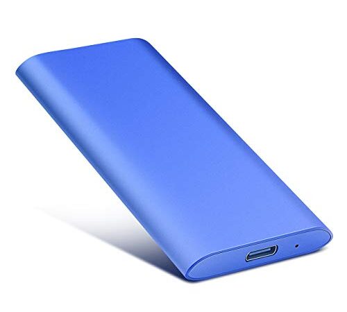 HAHHY Externe Festplatte 1tb,USB 3.1 Festplatte extern HDD Type C für PC, Mac, Desktop, Laptop, MacBook, Chromebook (1TB, Blau)