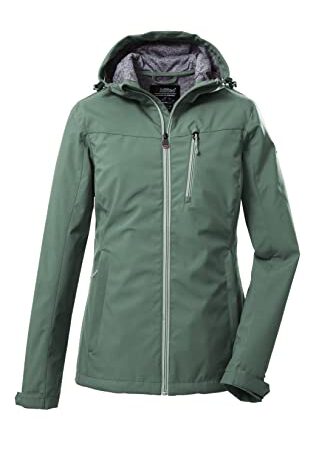 Killtec Damen Softshelljacke/Outdoorjacke mit Kapuze KOS 89 WMN SFTSHLL JCKT; pistazie, 42, 39138-000