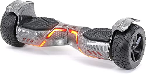 Robway X2 Hoverboard - Das Original - Offroad Edition - Samsung Marken Akku - Self Balance - Bluetooth Lautsprecher - Watt Motor - App - Led (X2 Carbon, Offroad)