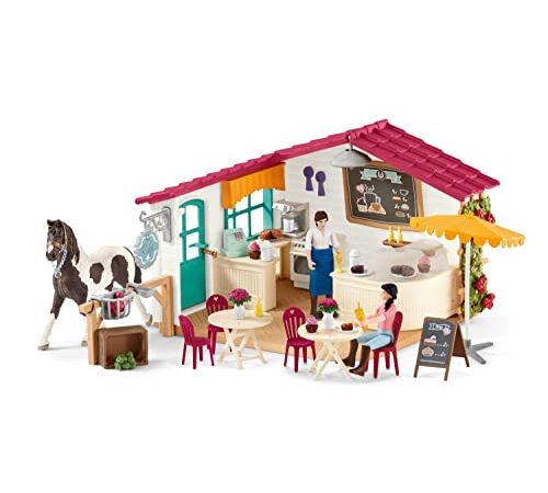 schleich 42592 Reiter-Café, für Kinder ab 5-12 Jahren, HORSE CLUB - Spielset
