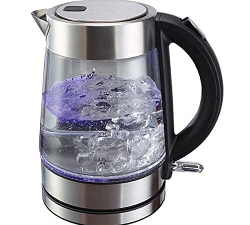 STARQ Glas Wasserkocher 1, 7 Liter mit LED Beleuchtung