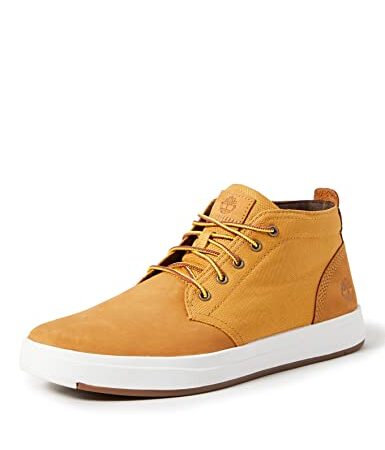 Timberland Herren Davis Square F/L Sneaker Halbhoch, Beige (Wheat Nubuck W/Cordora 231), 43 EU