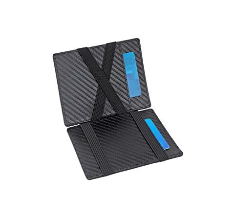 TRAVANDO Magic Wallet mit Münzfach Vegas Geldbörse Herren klein Slim Portemonnaie Mini Wallets for Men Geldbeutel Männer dünn Portmonee Brieftasche Geschenk Kreditkartenetui Portmonaise Portmonai