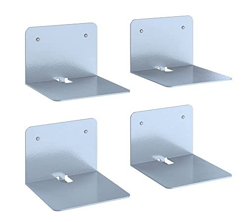 Vicco Unsichtbares Bücherregal Ghost 4er Set Wandregal Regal Metall Buchregal
