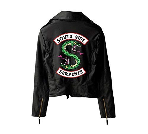 Yuanou Riverdale PU Bedruckte Southside Riverdale Serpents Jacken Frauen Riverdale Serpents Streetwear Lederjacke