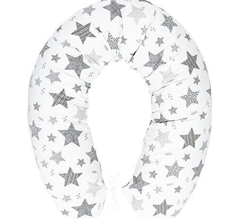 Amilian Stillkissen klein Baby Sachen für Neugeborene Stillkissen XXL Body Pillow Seitenschläferkissen mit Bezug Lagerungskissen Baby Seitenschläferkissen Schwangerschaftskissen Pregnancy Pillow