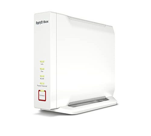 AVM FRITZ!Box 4060 (Wi-Fi 6 Mesh Router, bis zu 4.800 MBit/s (5 GHz) & 1.200 MBit/s (2,4 GHz), 2,5 Gigabit-WAN-Port, besonders gut für Glasfaser-Modems geeignet, DECT-Basis, deutschsprachige Version)