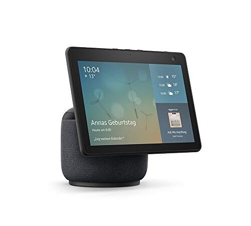 Echo Show 10 (3. Generation) | Hochauflösendes Smart Display mit Bewegungsfunktion und Alexa, Anthrazit