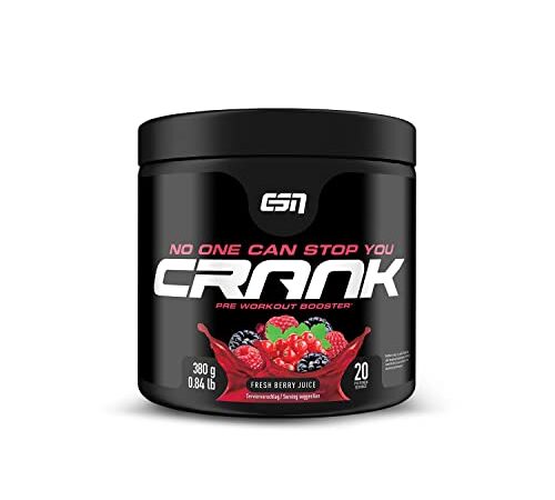 ESN Crank, Fresh Berry Juice, 380g, kompletter Pre Workout Booster