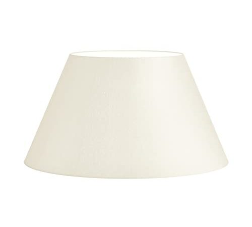 Hellolamp Lampenschirm rund konisch,E27 Fassung,Chintz Stoff,Beige (30x17x18cm) Tischleuchte Tischlampe Ersatzlampenschirm Lampenschirme Stofflampenschirme