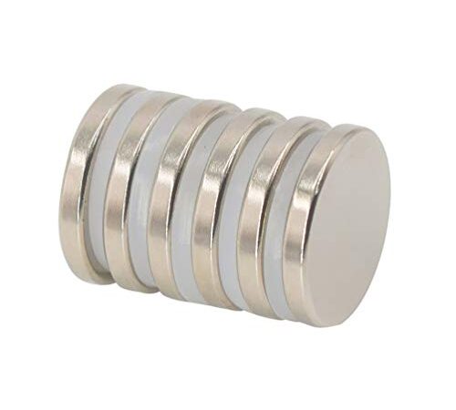 Magnetpro 6 Stück Scheibe Magnete 6 KG Kraft 25 mm Durchmesser x 3,5 mm Dick