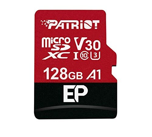 Patriot Memory PEF128GEP31MCX 128 GB EP A1 V30 microSD Karte SDXC für Android Handys und Tablets / 4K Videoaufnahmen
