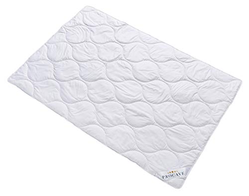 PROCAVE Baumwolle Komfort Qualitäts-Bettdecke für den Sommer 200x200cm, leichte Baumwolldecke, waschbar, aus der Natur, atmungsaktiv & wärmeausgleichend, 100% aus Deutschland
