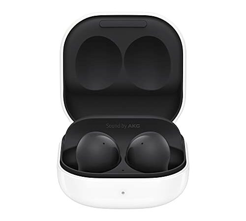 Samsung Galaxy Buds2, Kabellose Kopfhörer, Wireless Earbuds, Geräuschunterdrückung (ANC), ausdauernder Akku, 3 Mikrofone, inkl. Araree Nukin Clear Cover, Graphite (Deutsche Version)[Exkl. bei Amazon]