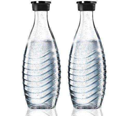 SodaStream DuoPack Glaskaraffe (2 x 0,6L Glaskaraffen) für Crystal und Penguin