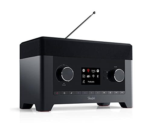 Teufel Radio 3SIXTY DAB+ Internet Radio Stereo Lautsprecher Musik 360-Grad-Sound Dank Dynamore Bluetooth Weckfunktion Subwoofer Speaker Schwarz