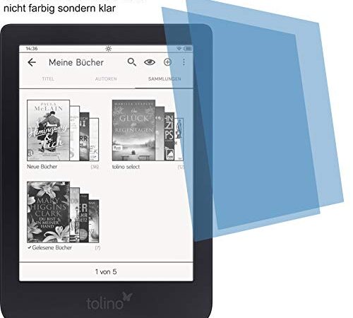 4ProTec I 2X ANTIREFLEX matt Schutzfolie für Tolino Shine 3, 3HD, Shine 2 HD, Page Premium Displayschutzfolie Bildschirmschutzfolie Display Schutz Glas Schutzhülle Displayschutz Displayfolie Folie