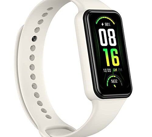 Amazfit Band 7 Aktivitätstracker Fitness Smartwatch mit Always-On-Display, bis zu 18 Tage Akkulaufzeit, 24-Stunden-Herzfrequenz- und SPO₂-Überwachung, 5 ATM wasserdicht, 120 Sportmodi