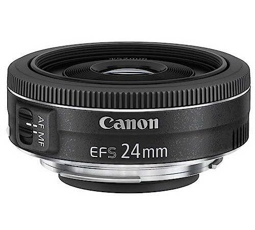 Canon EF-S 24mm F2.8 STM Pancake-Objektiv (52mm Filtergewinde) schwarz, EF-S2428STM