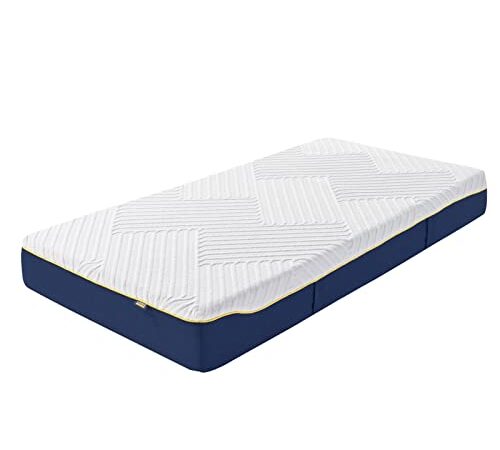 Coolux Sleep Schaum Matratze 90x200 cm Orthopädische 7-Zonen Kaltschaummatratze, Härtegrad 3 (H3), Öko-Tex Zertifiziert, Höhe 18 cm, 3-in-1 Ergonomische Rollmatratze