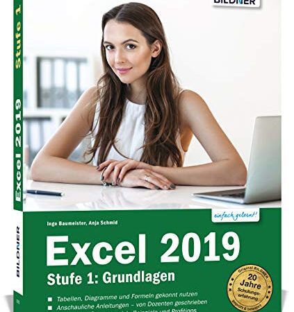 Excel 2019 - Stufe 1: Grundlagen: Das umfassende Lernbuch für Einsteiger - leicht verständlich, mit vielen Beispielen und Übungsdateien