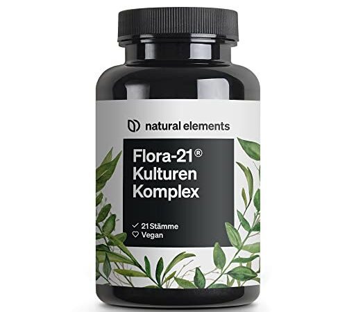 Kulturen Komplex - 21 Bakterienstämme + Bio Inulin - 180 magensaftresistente Kapseln (DRcaps®) - Laborgeprüft, vegan, hochdosiert und in Deutschland produziert