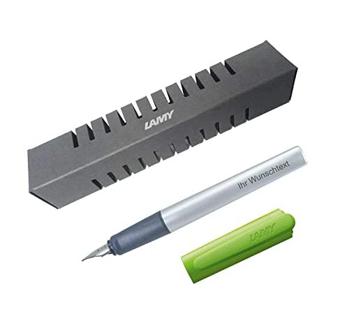 Lamy Füllfederhalter nexx Modell 86, Farbe lime (grün), Feder M, inkl. Laser-Gravur
