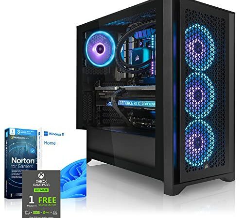 Megaport iCUE Pro Gaming PC Intel Core i9 13900K 24-Kern bis 5,80GHz Turbo • Nvidia GeForce RTX4090 • 64GB DDR5 • 2TB M.2 SSD • Windows 11 • Wasserkühlung • WLAN • Gamer pc Computer Gaming rechner