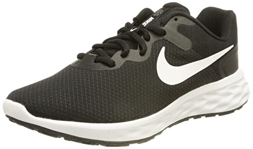 Nike Herren Revolution 6 Laufschuh, Black/White-Iron Grey, 43 EU