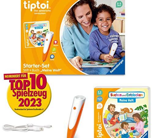 Ravensburger tiptoi Starter-Set 00112: Stift und Bilderbuch Suchen und Entdecken Meine Welt - Lernsystem für Kinder ab 2 Jahren